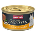 Katzennassfutter vom Feinsten Mousse Adult Huhn & Kaninchen 85g, 12er Pack | Animonda