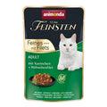 Katzennassfutter vom Feinsten Cat Adult Kaninchen & Hühnchenfilet 85g, 18er Pack | Animonda
