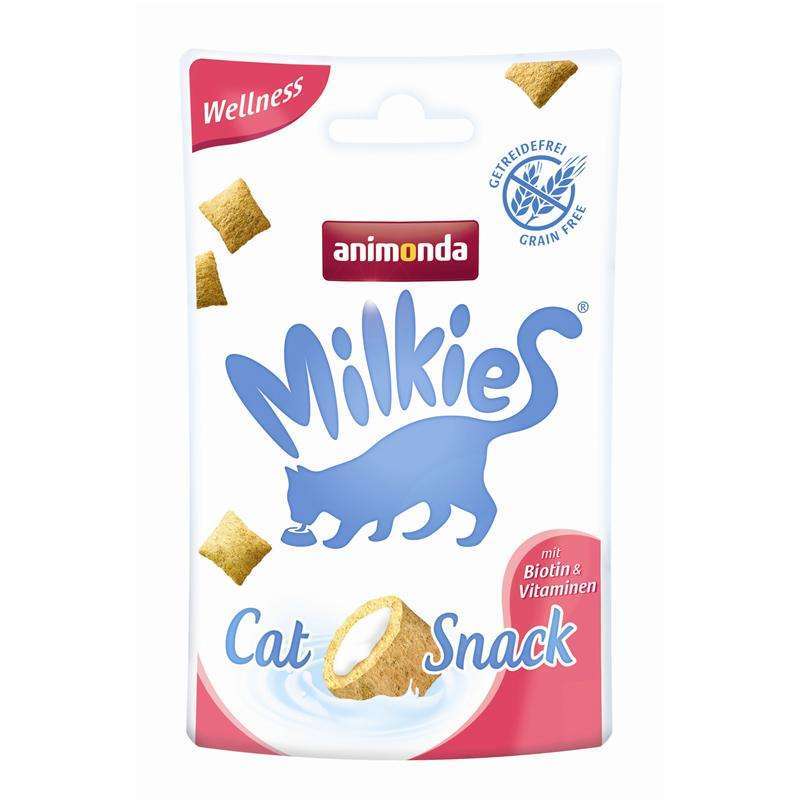 Katzenmilch & Katzendrink Milkie Wellness mit Biotin Vitaminen 30g, 12er Pack – Animonda Cat