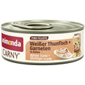 Katzennassfutter Cat Carny Fine Fillets Adult Weißer Thunfisch & Garnelen in Gelee 60g, 12er Pack | Animonda