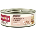 Katzennassfutter Cat Carny Fine Fillets Adult Thunfisch & Krabbe in Sauce 60g, 12er Pack | Animonda