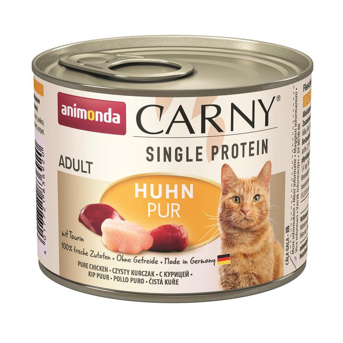 Katzennassfutter Dose Carny Adult Single Protein Huhn 200g, 6er Pack – Animonda Cat