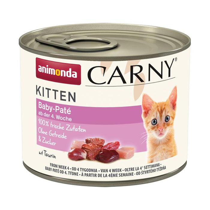 Katzennassfutter Carny Kitten Baby-Pate 200g, 12er Pack – Animonda Cat