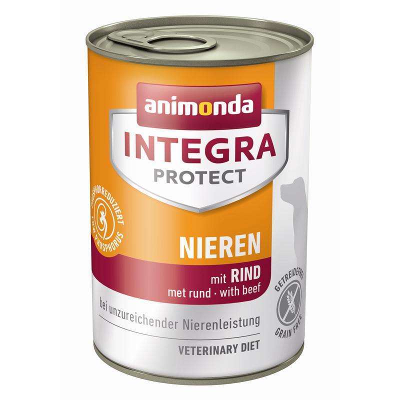 Hundenassfutter Dose Integra Protect Niere Rind 400g, 6er Pack – Animonda Dog