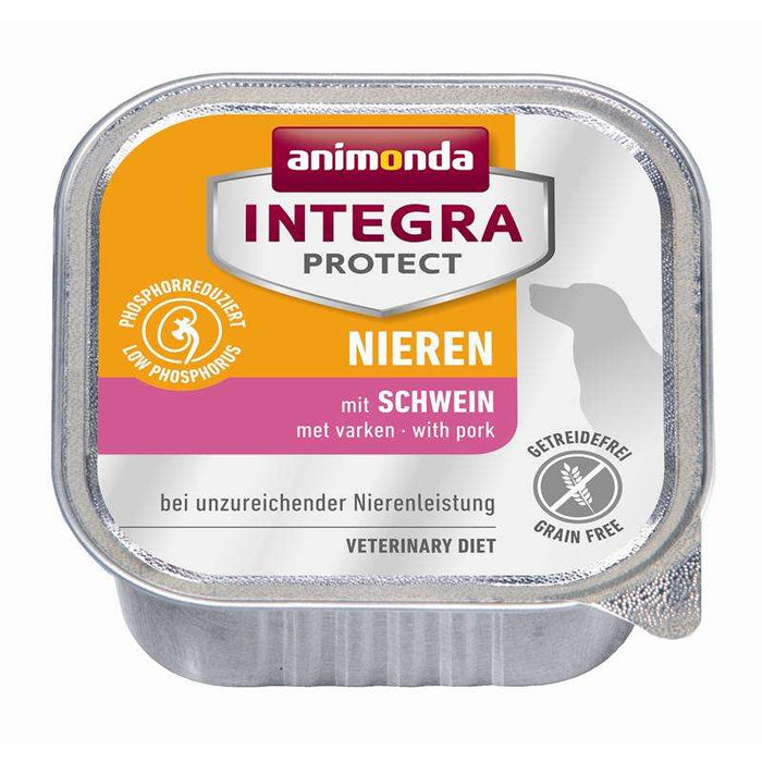 Hundenassfutter Schale Integra Protect Niere Schwein 150g, 11er Pack – Animonda Dog
