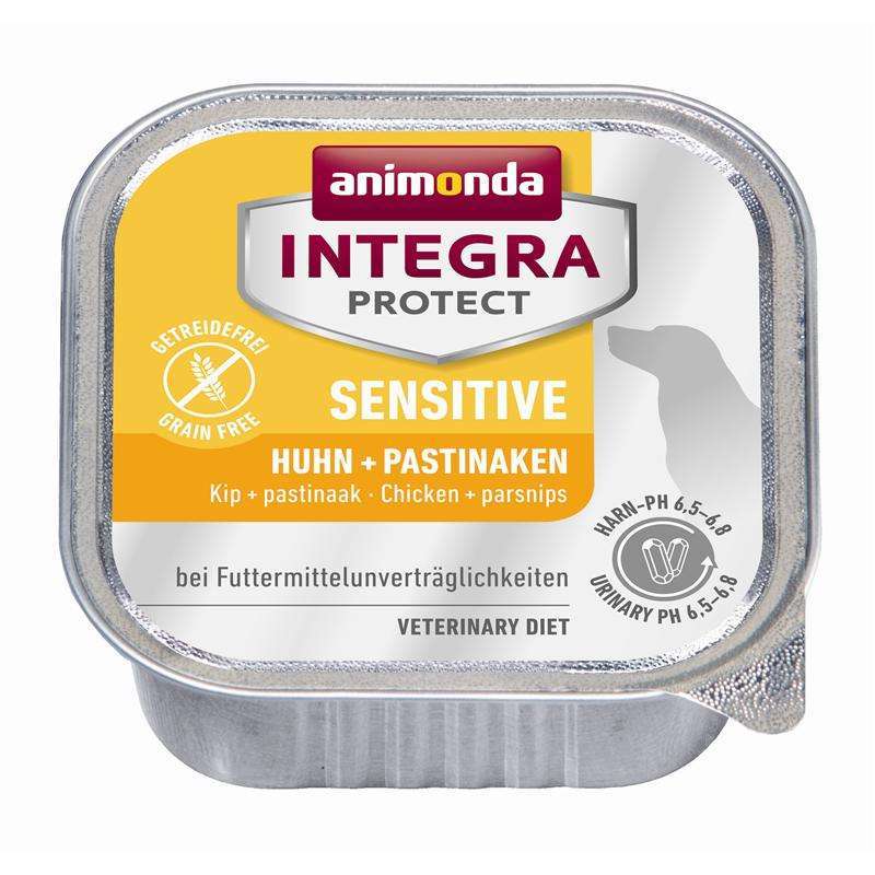 Hundenassfutter Schale Integra Protect Sensitiv Huhn 150g, 11er Pack – Animonda Dog