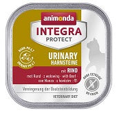 Katzennassfutter Integra Protect Urinary Oxalstein mit Rind 100g, 16er Pack – Animonda Cat