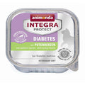Katzennassfutter Schale Integra Protect Diabetes mit Putenherzen 100g, 16er Pack | Animonda Cat
