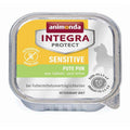 Katzennassfutter Schale Integra Protect Sensitiv mit Pute pur 100g, 16er Pack | Animonda Cat