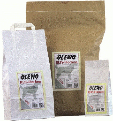 Hundetrockenfutter Reis-Flocken – Olewo