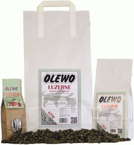 Hundetrockenfutter Luzerne-Pellets – Olewo