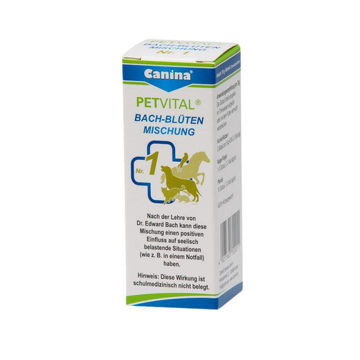 Ergänzungsfutter für Hunde Petvital Bachblüten Nr. 1, Notfall 10g – Canina Pharma