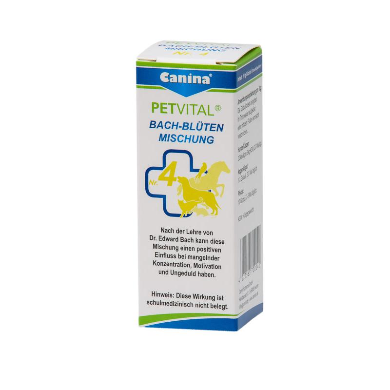 Ergänzungsfutter für Hunde Petvital Bachblüten Nr. 4, Lernbereitschaft 10g – Canina Pharma
