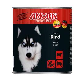 Hundenassfutter Dog Fleisch Pur Rind 800g, 6er Pack – Amora