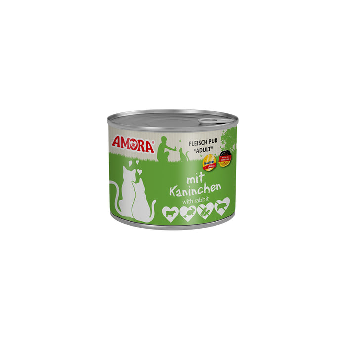Katzennassfutter Cat Dose Fleisch Pur mit Kaninchen, 6er Pack – Amora