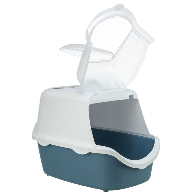 Katzentoilette – Vico Easy Clean, blaugrau/weiß – Bild 2