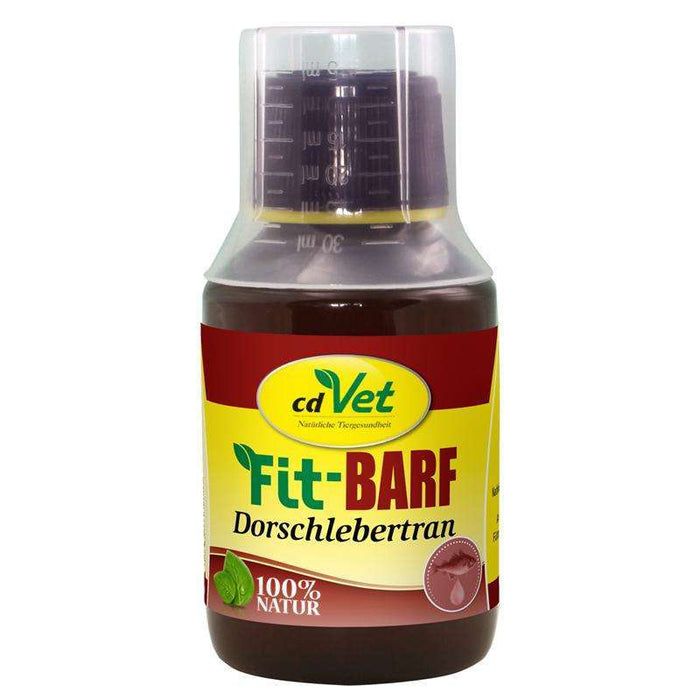 BARF Ergänzung für Hunde und Katzen Fit-BARF Dorschlebertran 100 ml – cdVet