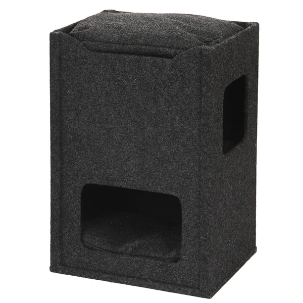Kratzbaum für Katzen – Comfort Cuby, Schwarz