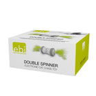 Beschäftigungsspielzeug für Katzen – Cat Toy Double Spinner, weiß/grün – Bild 2
