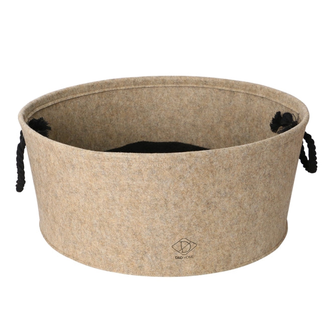 Katzenkorb – aus Filz, 50cm, beige