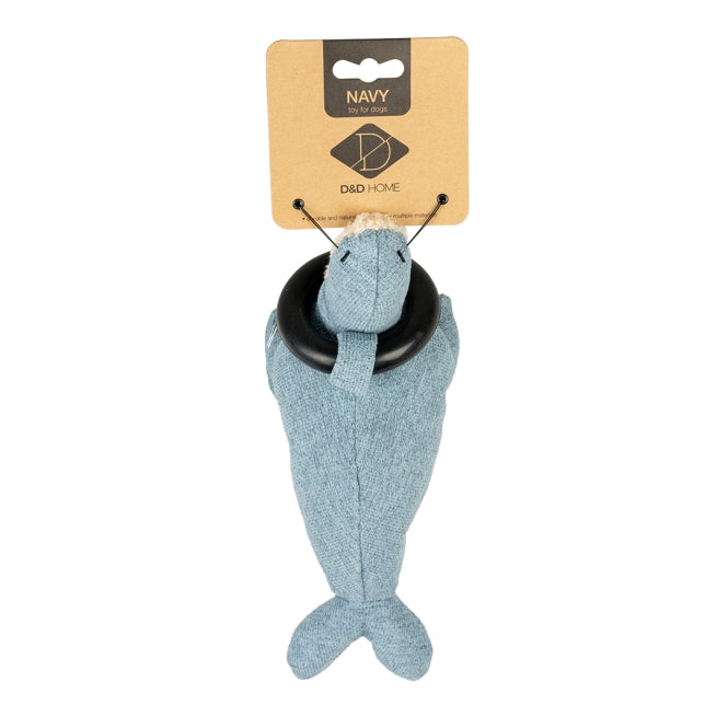 Plüschspielzeug für Hunde – Navy Chenille, blau – Bild 2