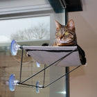 Fenster-Hängematte für Katzen – Olivia, grau – Bild 3