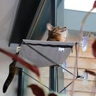 Fenster-Hängematte für Katzen – Olivia, grau – Bild 4