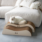 Kratzbrett für Katzen – Kratzwelle Archie zweiteilig, braun/beige – Bild 4