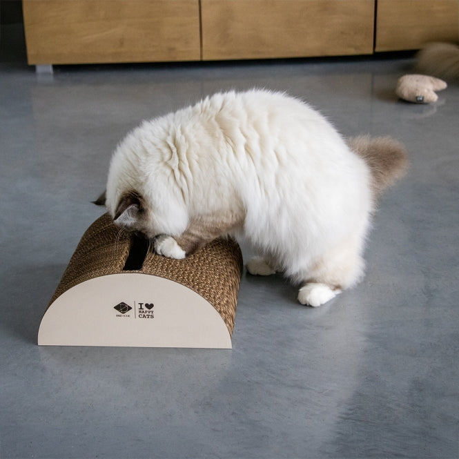 Kratzbaum für Katzen – Kratzplayground Faye dreiteilig, braun/beige – Bild 6