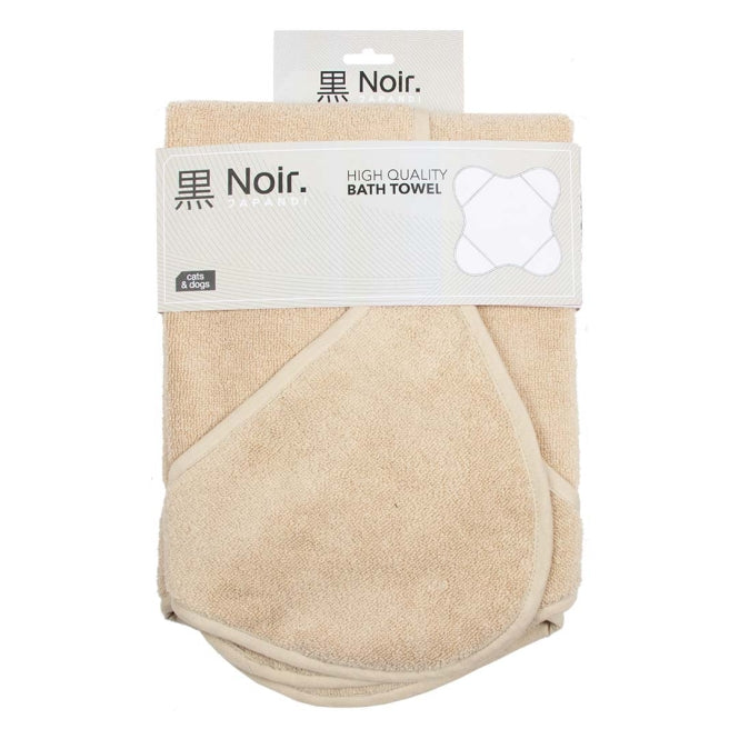 Hundepflege – Noir Japandi Badetuch, beige – Bild 2
