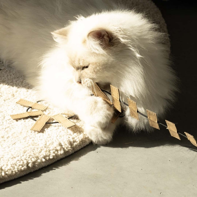 Spielangel für Katzen – Cooper, schwarz/beige – Bild 5