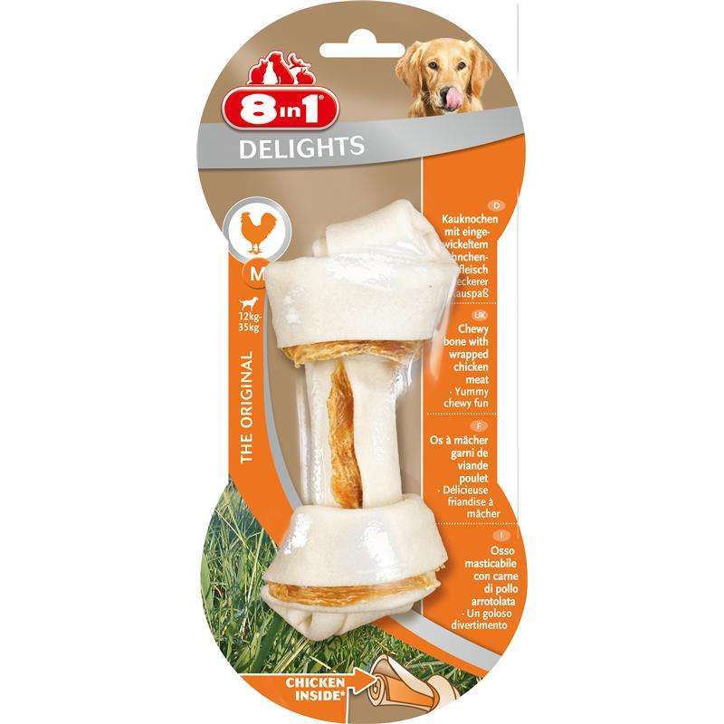 Kauknochen für Hunde Delights M – 8in1