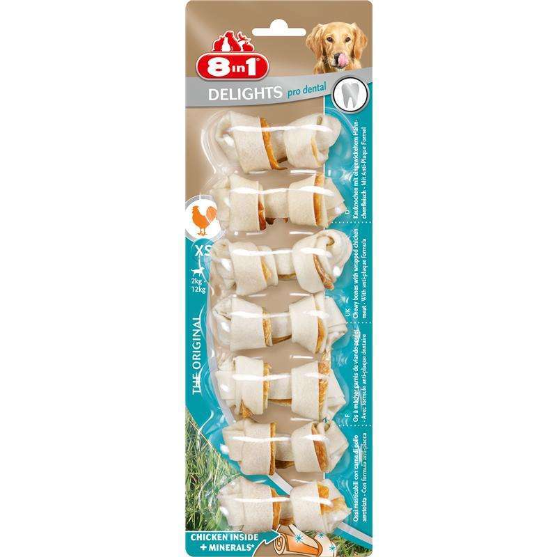 Kauknochen für Hunde Dental Delights XS – 8in1