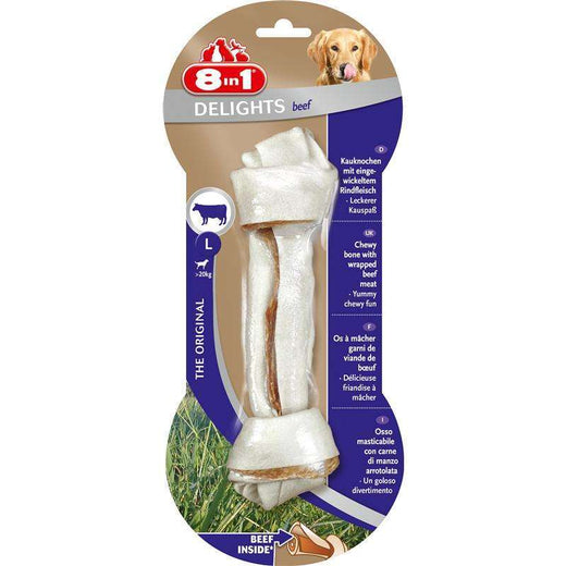 Kauknochen für Hunde Delights Beef L – 8in1