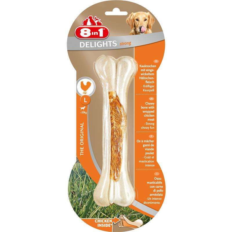 Kauknochen für Hunde Dental Delights Strong L – 8in1