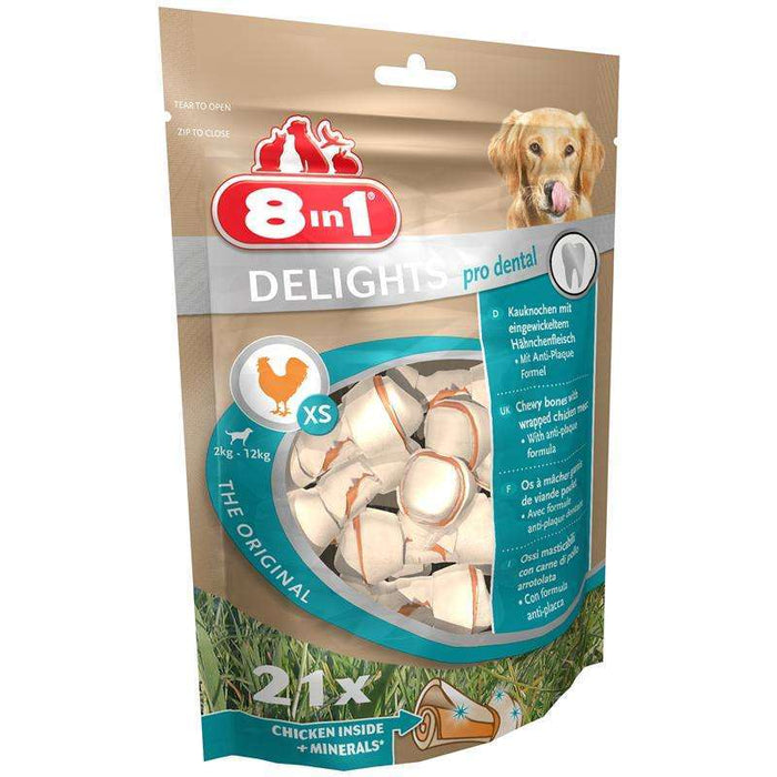 Beutel für Hunde Dental Delights XS, 21er – 8in1