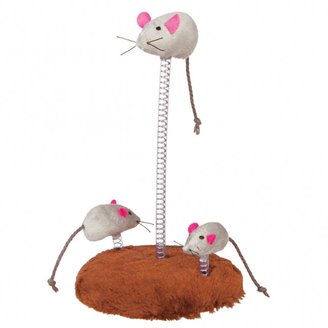 Katzenangel – Mouse Family auf Federn