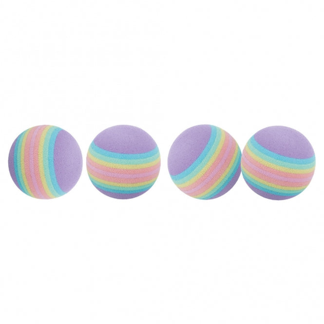 Rainbow-Bälle für Katzen – 4 3,5 cm