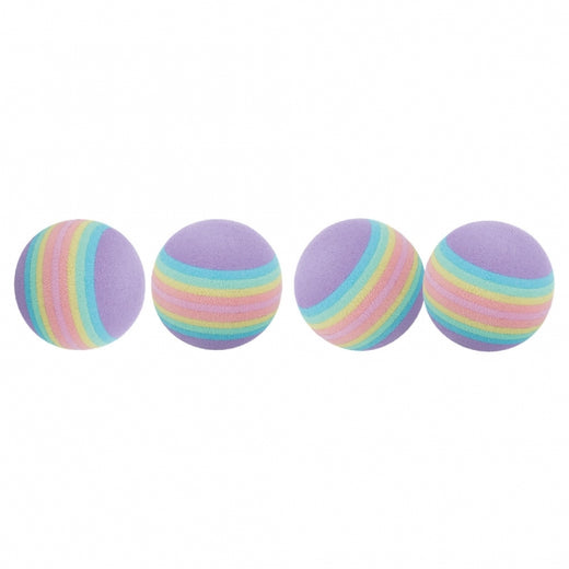 Rainbow-Bälle für Katzen – 4 3,5 cm