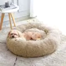 Plush Calming Cat Bed – Soft Warm Sleeping Nest for Cats & Small Dogs