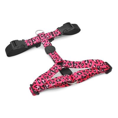 Morso dog harness H-harness recycled bubble leo pink-0