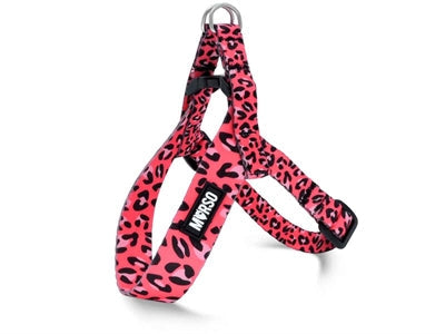 Morso mini dog harness adjustable recycled bubble leo pink-0