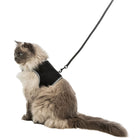 Softgeschirr für Katzen – mit Leine XL, schwarz – Bild 3