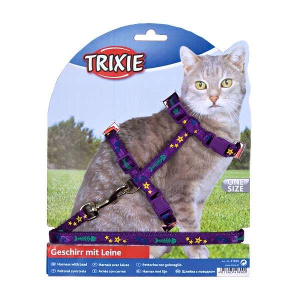 Leine – Katzen-Garnitur mit mit Motivband – Bild 2