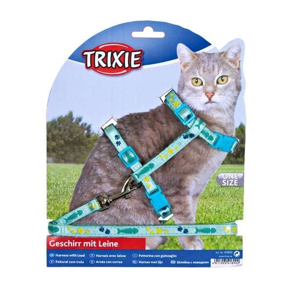 Leine – Katzen-Garnitur mit mit Motivband