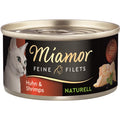 Katzennassfutter Dose Feine Filets Naturelle Huhn & Shrimps 80 g, 24er Pack | Miamor
