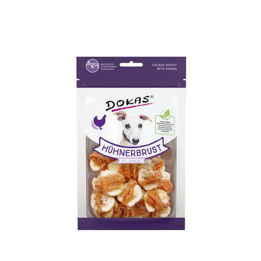 Hundeleckerli Dog Hühnerbrustfilet mit Banane 70 g – Dokas