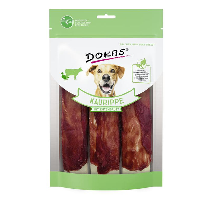Hundeleckerli Dog Kaurippe mit Entenbrustfilet 210g – Dokas