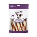 Hundeleckerli Dog Kau Twister Rinderhaut, Entenherz & Entenbrust 200 g | Dokas