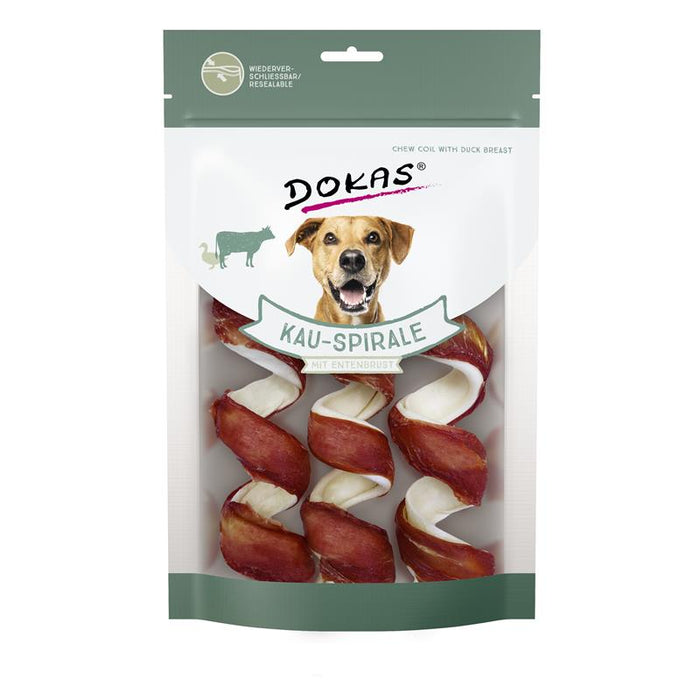 Hundeleckerli Dog Kauspirale mit Entenbrust 110g – Dokas